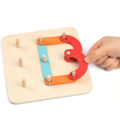 Wooden Letter & Number Puzzle For Pre - School Kids