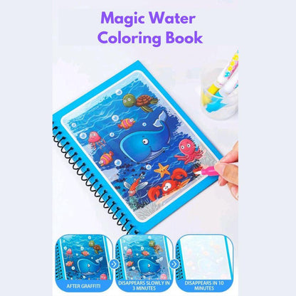 Reusable Magic Colouring Water Book (Pack Of 4)