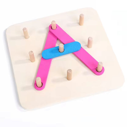 Wooden Letter & Number Puzzle For Pre - School Kids