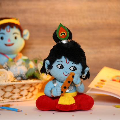 Mantra Chanting Krishna Plush Toy