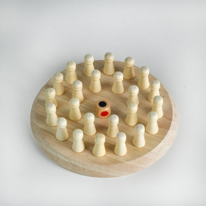 Wooden Memory Chess Game